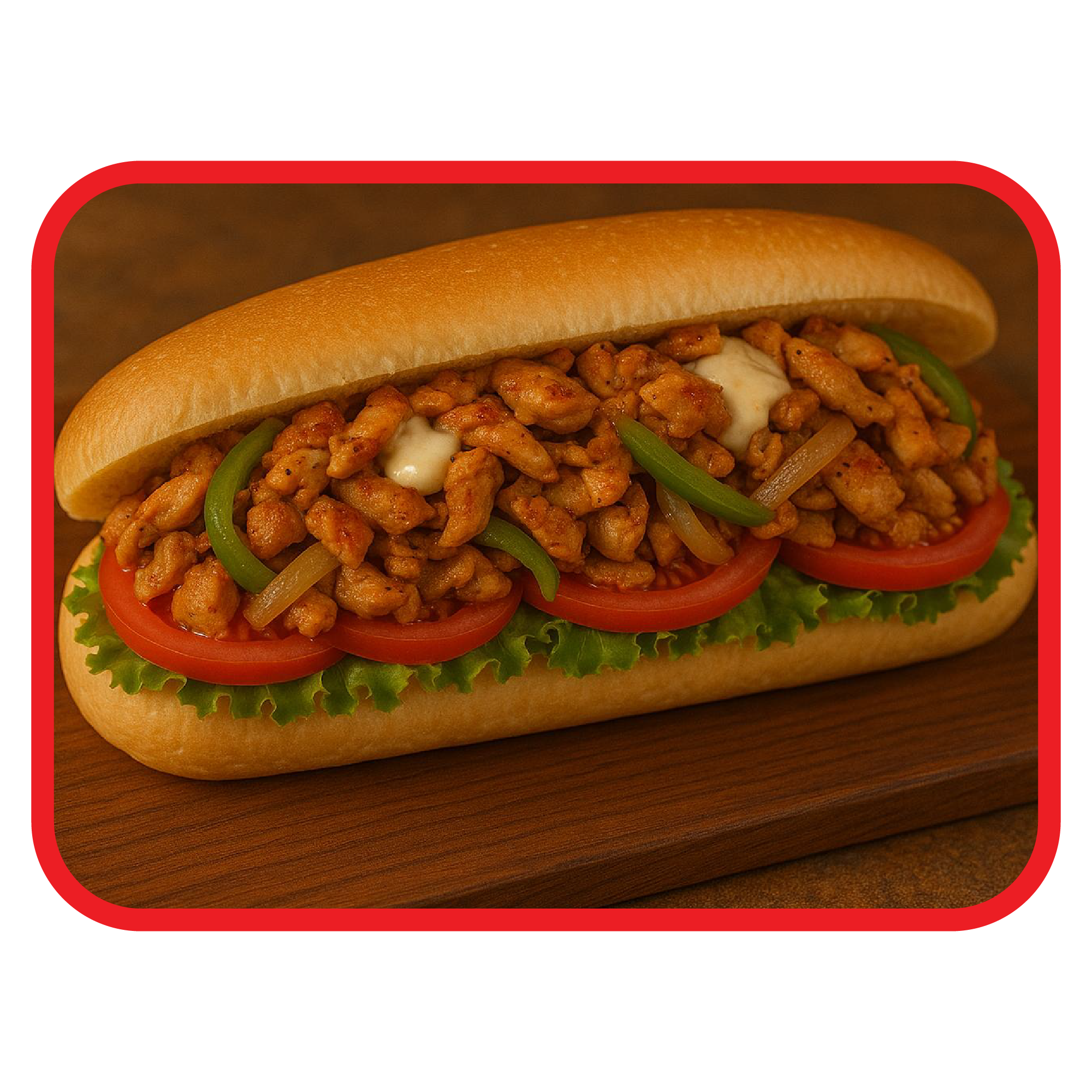 Mexicano-Hähnchen-Baguette